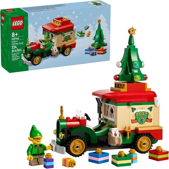 Lego Santa’s Delivery Truck Building Toy Construction Set For Christmas Decor - Picture 3 of 5